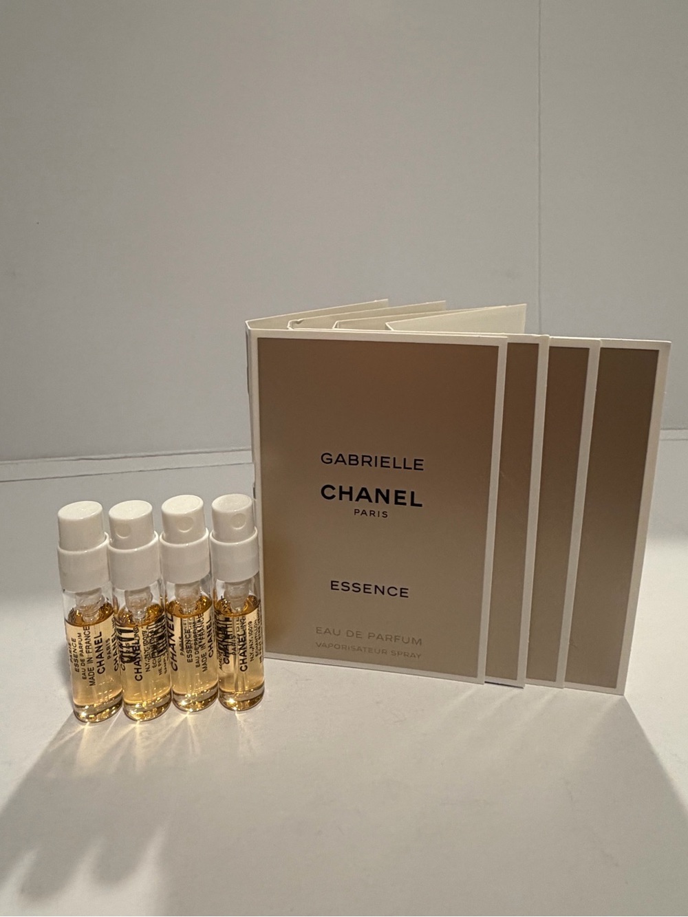 4 X Gabrielle Chanel Essence EDP 0.05oz/1.5ml perfume spray